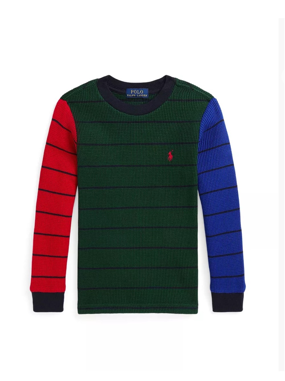 Ralph Lauren Toddler  Boys Waffle-Knit Cotton Long Sleeve Tee
